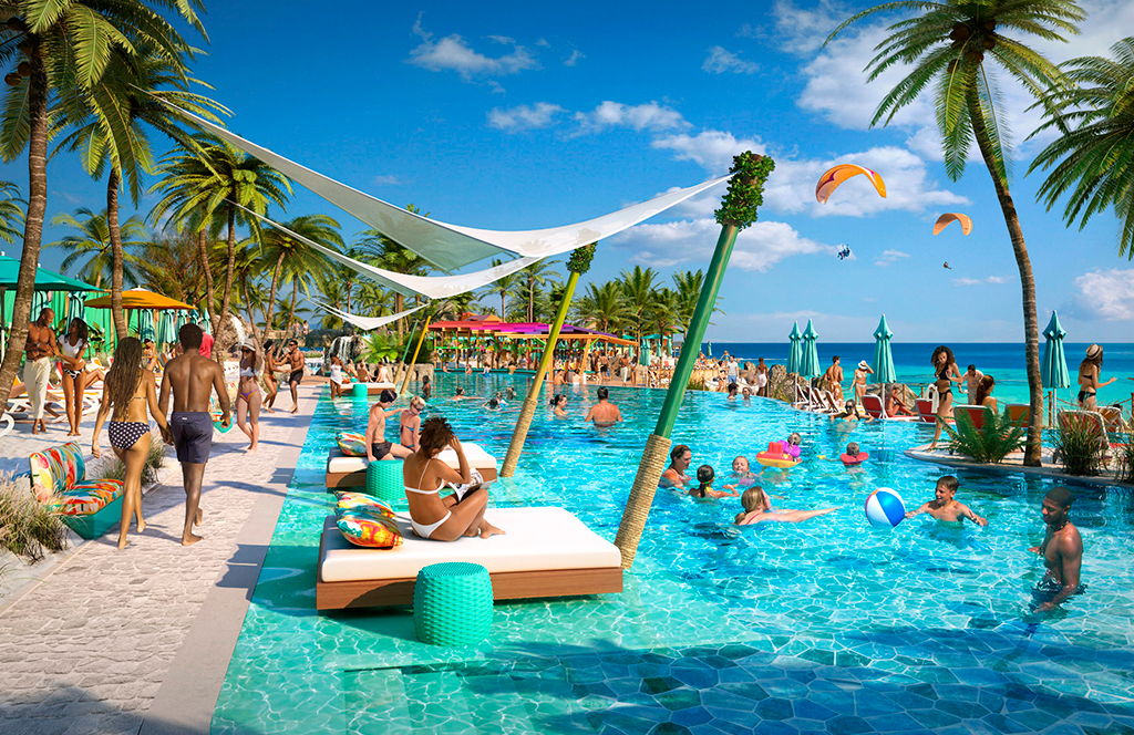 Nueva experiencia de Royal Caribbean: The Royal Beach Club en Paradise Island en Nassau, Las Bahamas