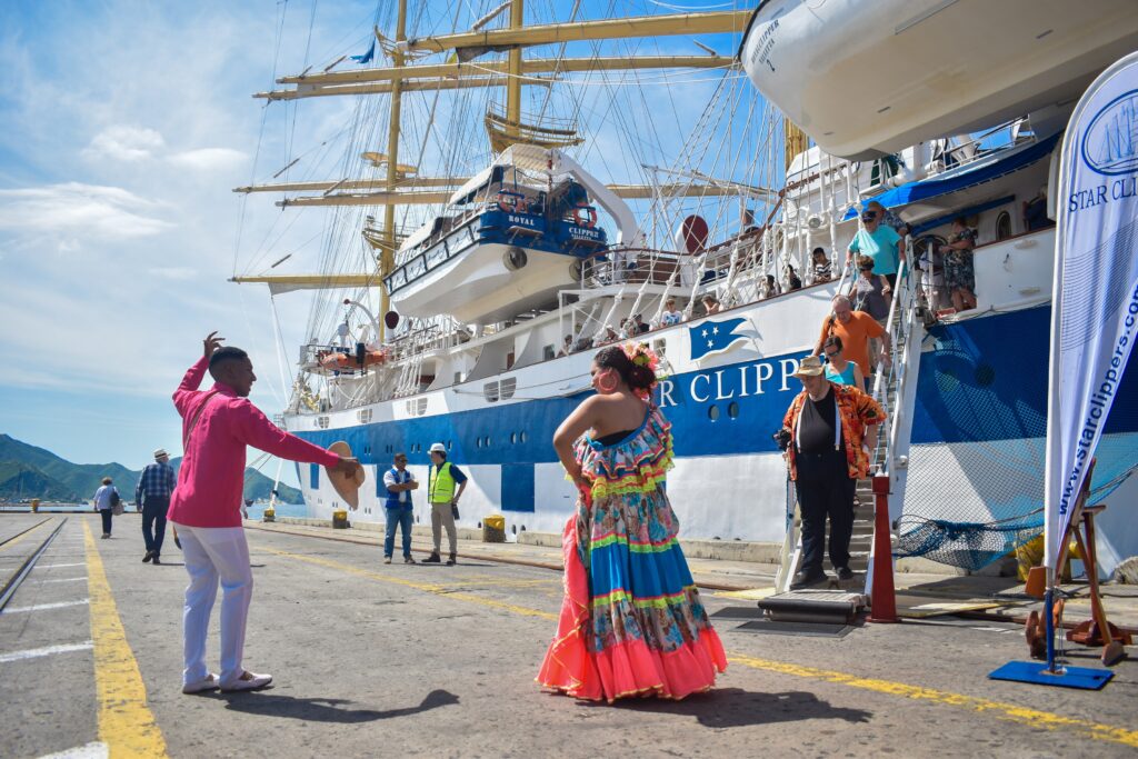 el velero Royal Clipper llegó a Santa Marta con más de 200 pasajeros