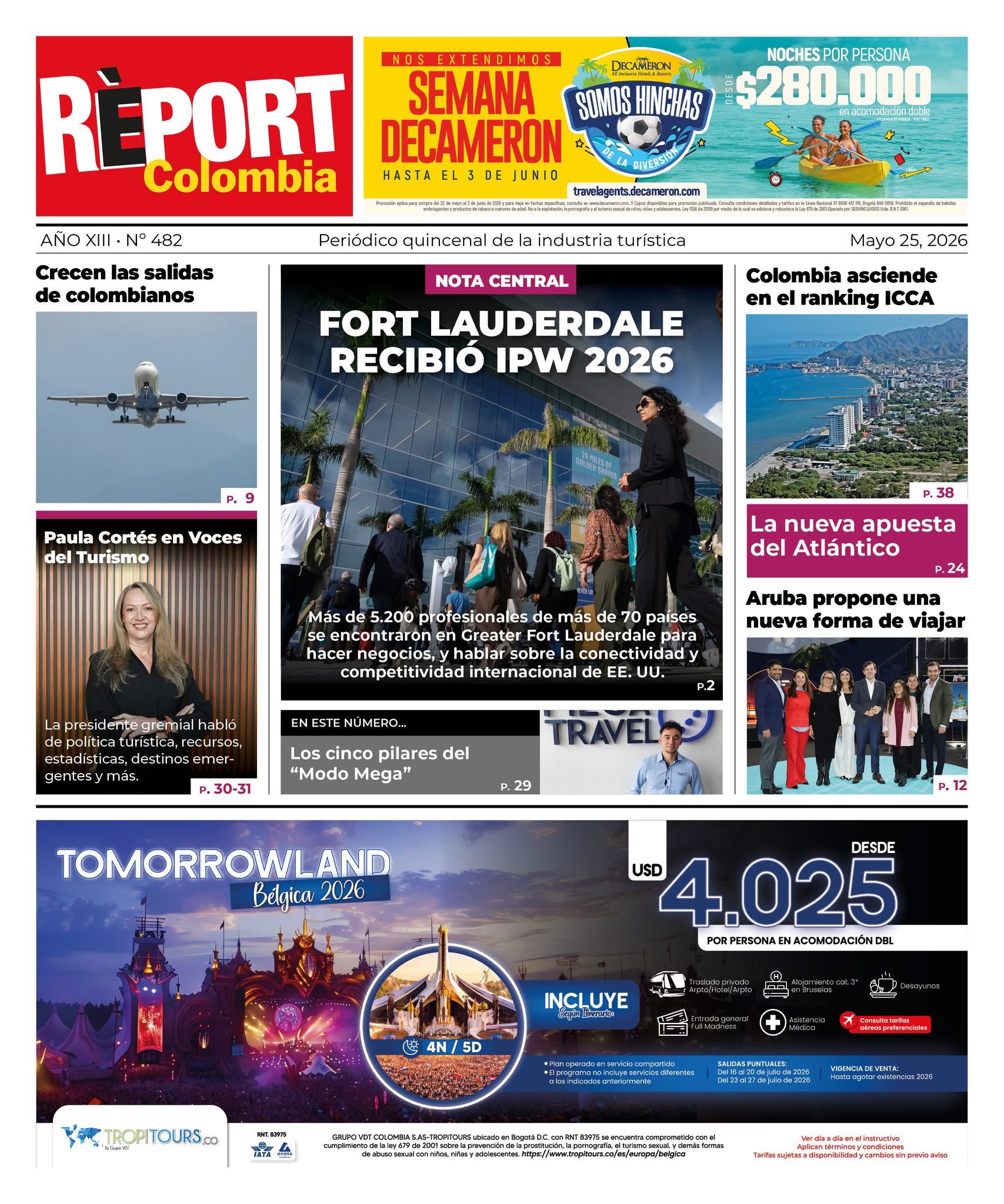 Report Colombia 482 Periodico de turismo Noticias de Turismo