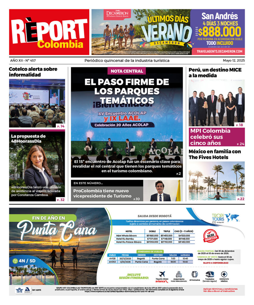 REPORT COLOMBIA 457 NOTICIAS DE TURISMO