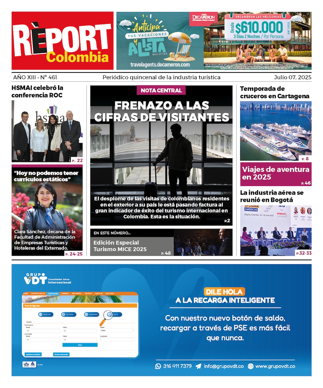 Report Colombia 461 noticias turismo
