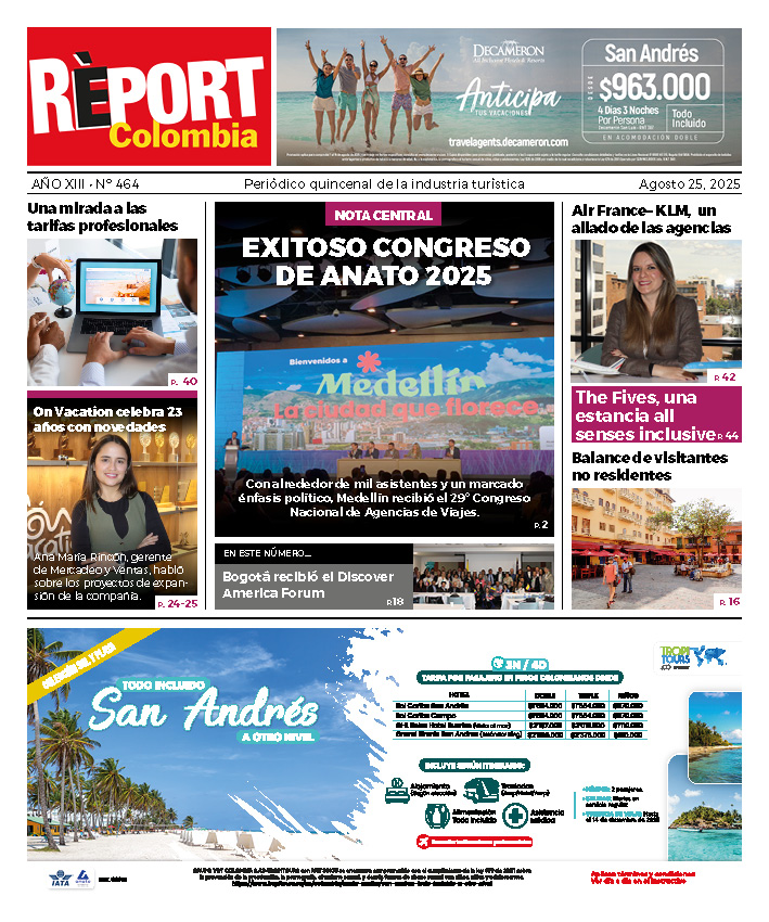 Report Colombia edición 464 Turismo Noticias