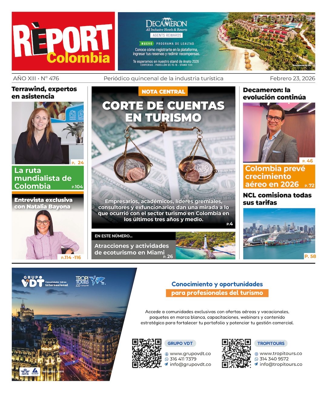 Report Colombia 476 Turismo Noticias