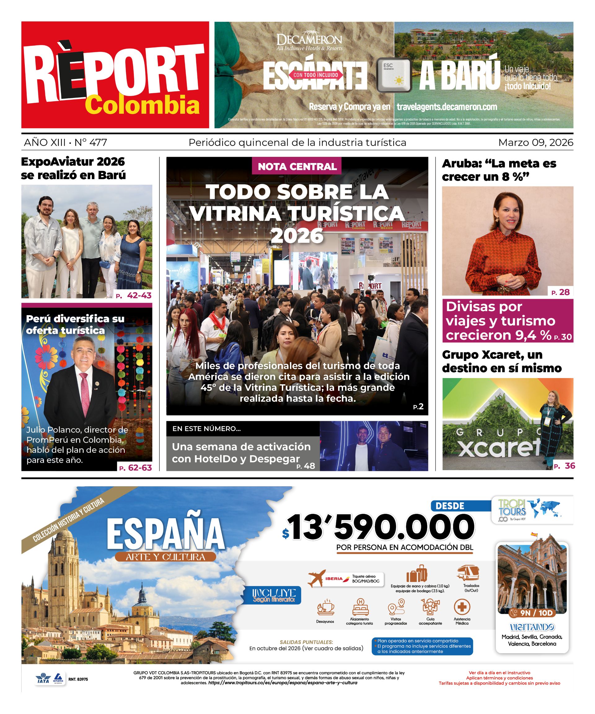 Report Colombia 477 Noticias Turismo Periódico de Turismo