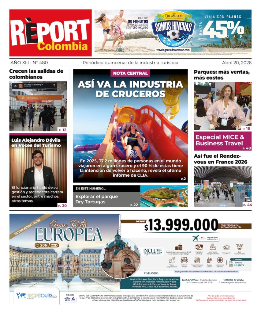 Report Colombia 480 turismo Noticias periodico de turismo