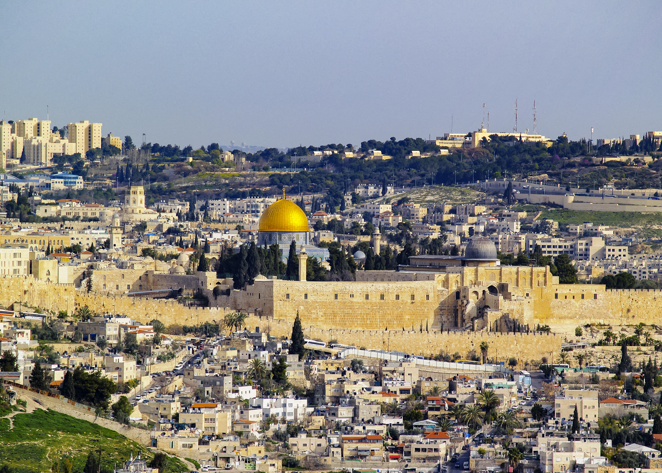 Cityscape of Jerusalem - the most famous place in Israel