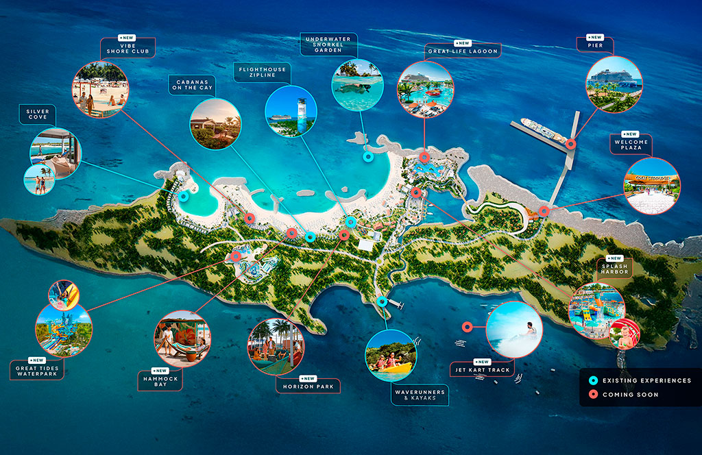 Plan de renovación Great Stirrup Cay