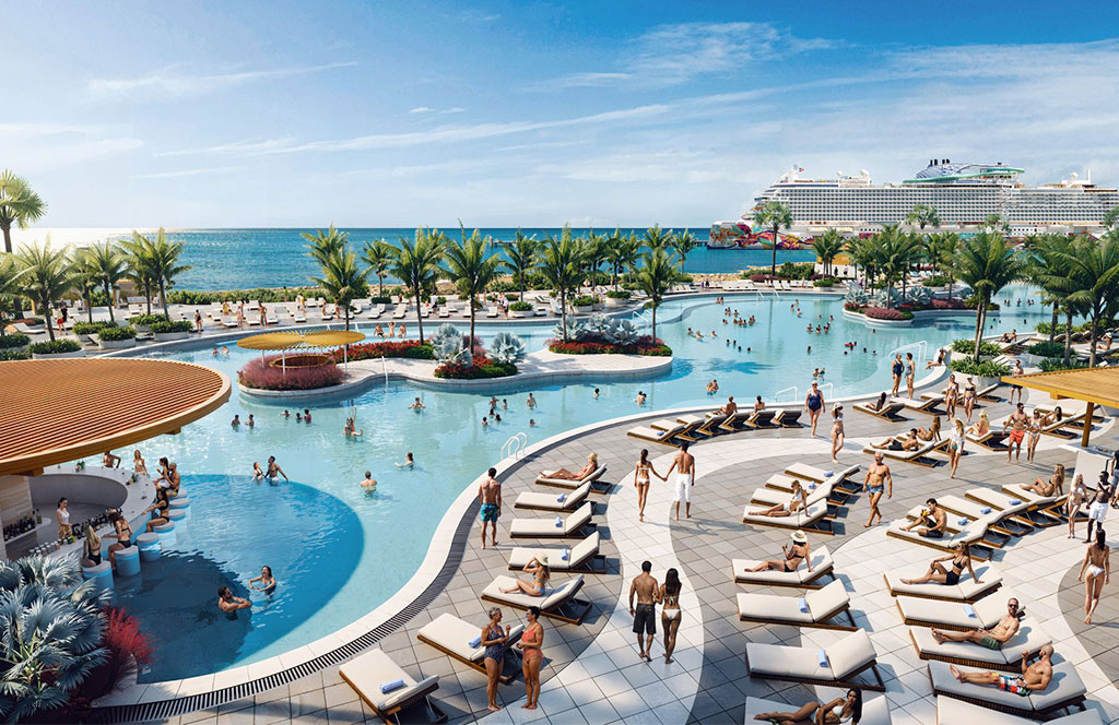 Piscina de la isla privada de NCL