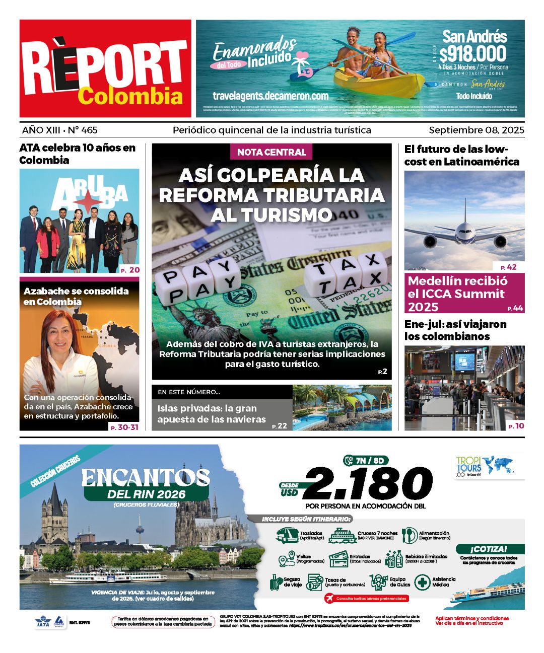 Report Colombia 465 Turismo Noticias