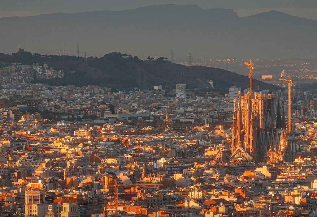 España visitantes en Barcelona