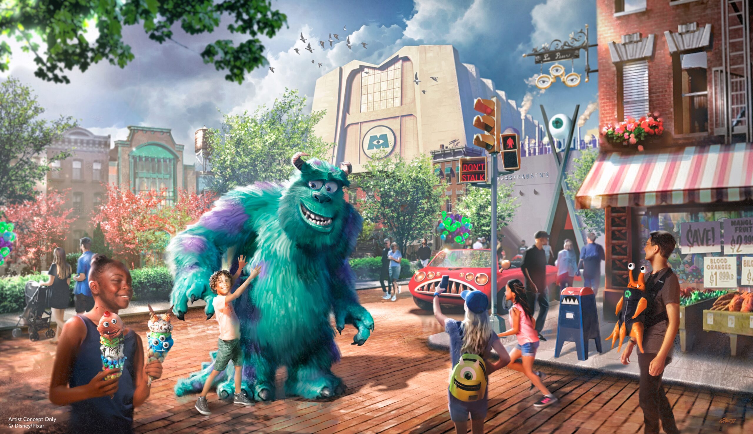 Así será Monstropolis, la nueva tierra temática inspirada en Monsters, Inc.